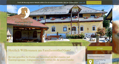 Desktop Screenshot of familienreithof-gore.net